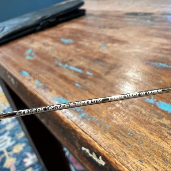 Chrome Hearts Baby B*tch Gold Plate Cross Octagonal Round 55M Sunglasses - Picture 5 of 6